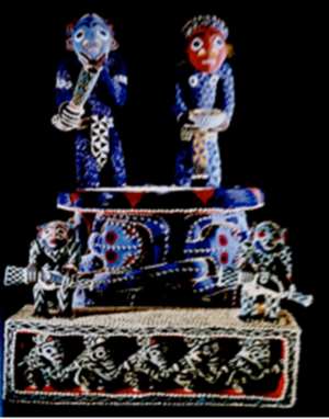Kingrsquo;s throne, mandu yenu, Bamum, Cameroon, now in Ethnologisches Museum, Berlin, Germany.
