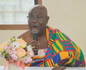 Professor Samuel Tetteh Addo speaking at the launch