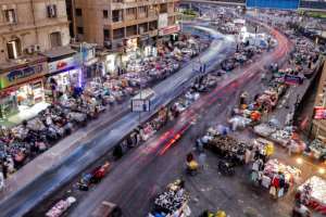 A street market in Cairo's Attaba Square -- an economist estimated Egypt's real inflation rate could be 101 percent. By Khaled DESOUKI AFPFile