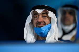 Abu Dhabi's Crown Prince Mohammed bin Zayed al-Nahyan, seen on February 4, 2022 in Beijing, at the opening ceremony of the Beijing 2022 Winter Olympic Games. By WANG Zhao AFPFile
