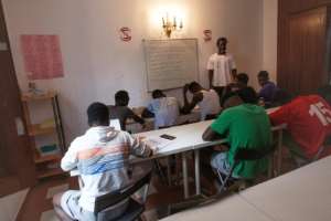 Aside from their Spanish classes, the youngsters say they have little to do other than play video games. By DESIREE MARTIN AFP