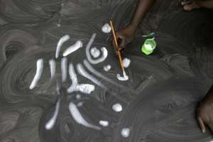 Ba is a top sensation at the 14th Dakar Biennale, Africa's biggest contemporary art event. By JOHN WESSELS AFP
