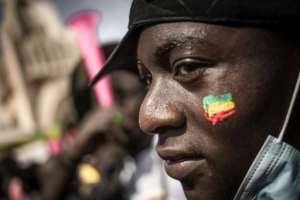 Bamako rally: many Malians support the junta. By FLORENT VERGNES AFPFile