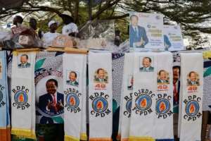 Biya did not attend the event in Yaounde dubbed a 'regional mega-rally'. By Daniel Beloumou Olomo AFP