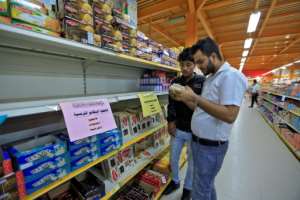 Boycotts of French goods have spread across several nations in Muslim countries, including in Yemen's rebel-held capital Sanaa. By Mohammed HUWAIS AFP