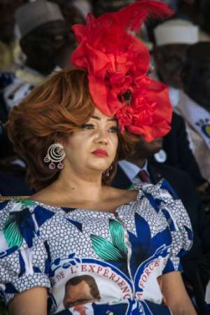Cameroon's first lady, Chantal Biya. By ALEXIS HUGUET AFP