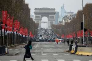 Celebrations in Paris, which usually focus on the Champs Elysees, are likely to be muted due to a gruelling transport strike. By Ludovic MARIN AFPFile