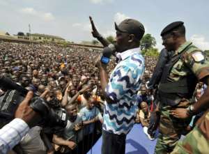 Charles Ble Goude hads led the pro-Gbagbo nationalist movement of Young Patriots. By SIA KAMBOU AFPFile