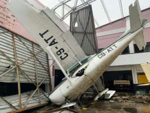 Cyclone damage: Beira airport was one of the victims of the storm. By DAtilde;copy;borah NGUYEN WFPAFP