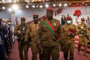 Damiba came to power in a January coup after overthrowing Burkina's elected president. By OLYMPIA DE MAISMONT AFPFile