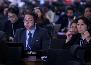 Delegates at the closing session of the COP27 climate conference, on November 20, 2022. By JOSEPH EID AFP