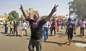 Demonstrations which converged from several parts of Khartoum came as the United Nations bid to facilitate talks between Sudanese factions. By - AFP