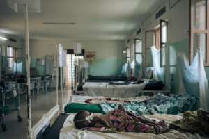Dozens of children are being treated for severe malnutrition. By ALEXIS HUGUET AFP