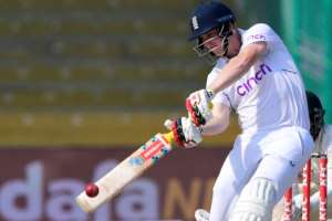 England's Harry Brook scored his third century in as many Tests against Pakistan in Karachi. By Asif HASSAN AFP