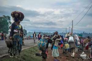 Flight: the clashes prompted an exodus of tens of thousands of people. By Esdras TSONGO AFPFile