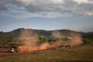 Forest exploitation in 2019 in Ivindo National Park, which has just been given UNESCO World Heritage Site. By Amaury HAUCHARD AFPFile