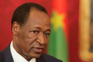 Former Burkina Faso president Blaise Compaore arrived in Ouagadougou from Ivory Coast, where he has been living. By DIETER NAGL AFPFile