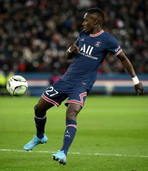 Gueye has been accused of homophobia over missing the game. By FRANCK FIFE AFP
