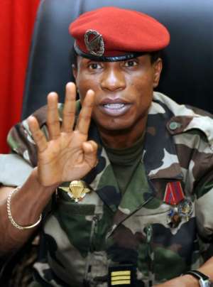 He seized power with a group of officers in December 2008. By SEYLLOU DIALLO AFPFile