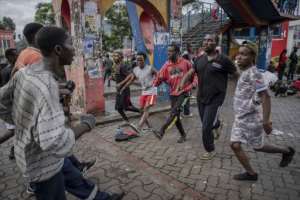 Joseph Katwaza, a 60-year-old exercising at a roundabout at the heart of Goma, said people 'want to continue with life'. By Guerchom Ndebo AFP
