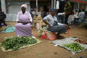 Julia Chepchirchir left says people are just not buying. By Simon MAINA AFP