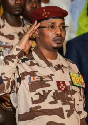 Junta leader General Mahamat Idriss Deby Itno took over from his father, Chad's leader for three decades, who was killed during operations against rebels in April 2021. By Denis Sassou Gueipeur AFP