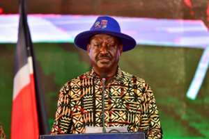 Kenya's defeated presidential candidate Raila Odinga described the result as a 'travesty'. By Tony KARUMBA AFP