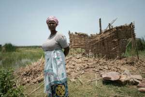 Lea Nyabenda, a mother of 10, arrived at the camp two years ago. By Yasuyoshi CHIBA AFP