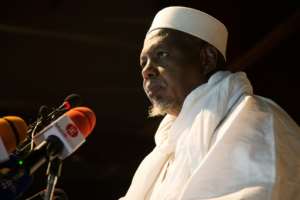 Mahmoud Dicko, an influential imam who is viewed as the figurehead of the June 5 Movement, has pushed for civilian government. By ANNIE RISEMBERG AFPFile