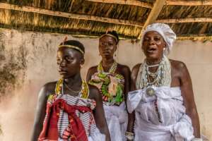 Mami Wata's followers are women, who believe the deity brings beauty and fertility. By Yanick Folly AFP