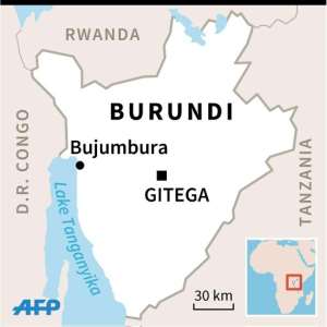 Map of Burundi. By AFP