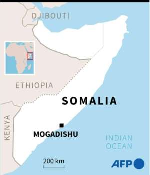 Map of Somalia locating Mogadishu. By Vincent LEFAI AFPFile
