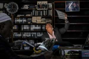 Mohamed Amin's son Salim manages his enormous private archive. By Kabir Dhanji AFP