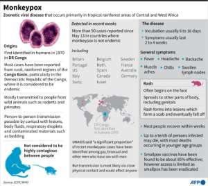 Factfile on monkeypox and its current outbreak. By John SAEKI AFP