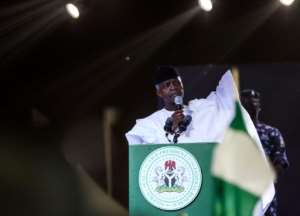Nigeria's Vice President Yemi Osinbajo is also challenging for presidential ticket. By Kola Sulaimon AFP