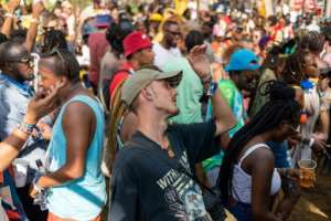 Nyege Nyege means an irresistible urge to dance in the local Luganda language, but it can have a sexual connotation in other languages in the region. By BADRU KATUMBA AFP
