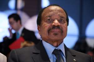 Paul Biya is the veteran president of largely French-speaking Cameroon. By Ludovic MARIN AFP