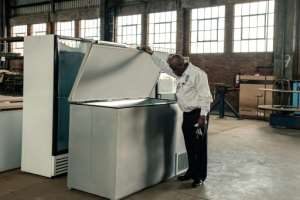 Production at Callisto Jokonya's refrigerator company is just five percent of what it was in the 1990s. By Jekesai NJIKIZANA AFP