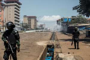 Protests, often brutally repressed, erupted over Conde's bid for a third term. By JOHN WESSELS AFP