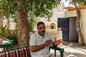 Questioning the myths: Sayed Abdel Rasoul, a descendant of the young boy who reportedly found Tutankhamun's tomb. By Khaled DESOUKI AFP