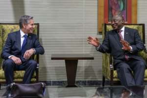 Ramaphosa's visit comes a month after US Secretary of State Antony Blinken made his own trip to South Africa, where he vowed that the United States will do more to listen to Africans. By Andrew Harnik POOLAFPFile