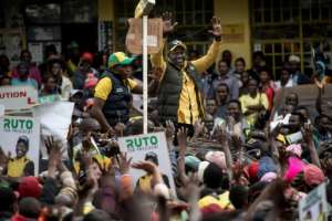 Ruto has focused his campaign on promising to raise the purchasing power of ordinary Kenyans. By Tony KARUMBA AFPFile