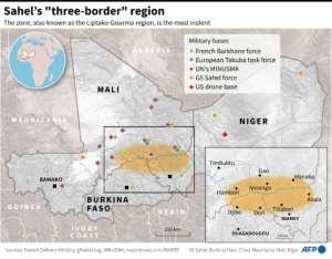 Sahel's three-border region. By Maryam EL HAMOUCHI AFP