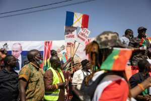 Several protests have taken place against the French presence in Burkina. By OLYMPIA DE MAISMONT AFPFile