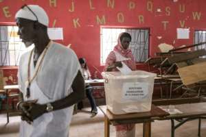 Some 22,000 poll observers have been deployed nationwide. By JOHN WESSELS AFP