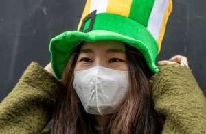 St Patrick's Day festivities were cancelled in Dublin. By Paul Faith AFP