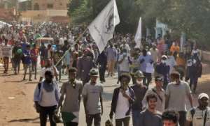 Sudanese protesters take to the streets of the capital Khartoum as they rally against the October military coup, on January 13, 2022. By - AFPFile