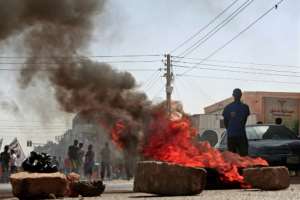 Sudanese rally south of the capital Khartoum on January 17, the latest in a series of protests against a military coup. By - AFP