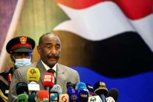 Sudan's Sovereign Council chief General Abdel Fattah al-Burhan speaks on September 26, 2020 during the opening session of the First National Economic Conference in Khartoum. By ASHRAF SHAZLY AFPFile