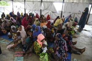 Tented clinics have been set up to help the malnutrition crisis unfolding in Katsina. By PIUS UTOMI EKPEI AFP